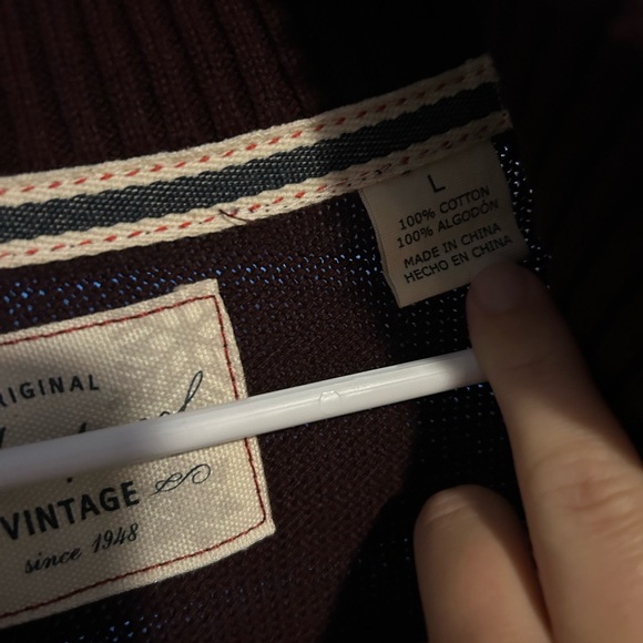 Men’s quarter zip sweater size large - Picture 2 of 4